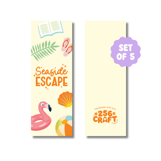 Seaside Escape Handmade Bookmark 5 Pcs Ready To Ship Wholesale
