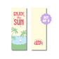Enjoy The Sun Handmade Bookmark 5 Pcs Ready To Ship Wholesale