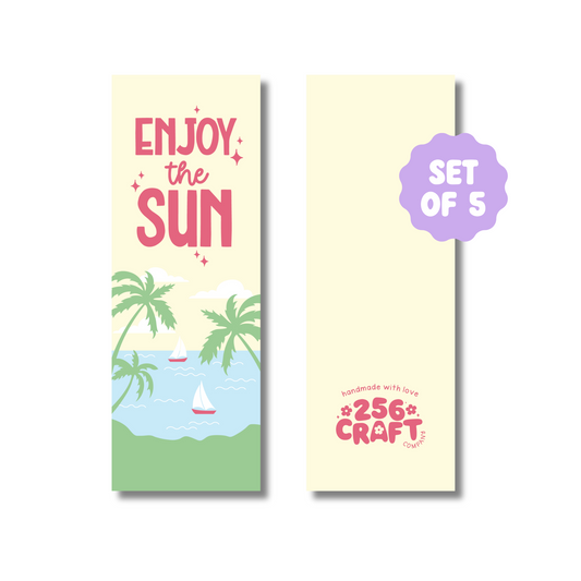 Enjoy The Sun Handmade Bookmark 5 Pcs Ready To Ship Wholesale