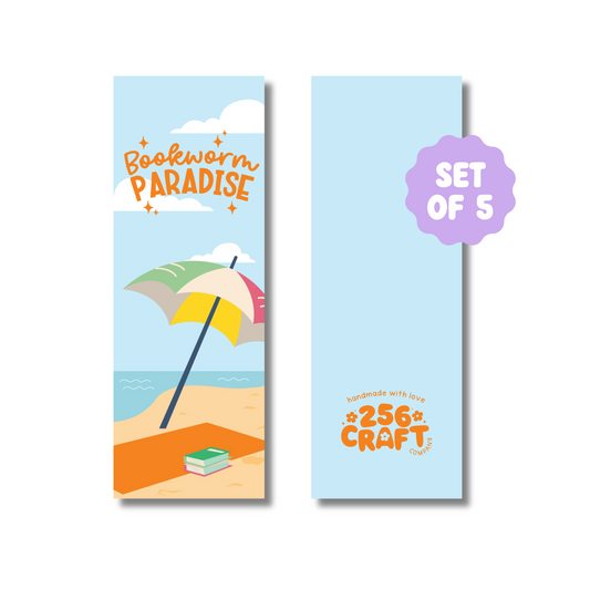 Bookworm Paradise Handmade Bookmark 5 Pcs Ready To Ship Wholesale