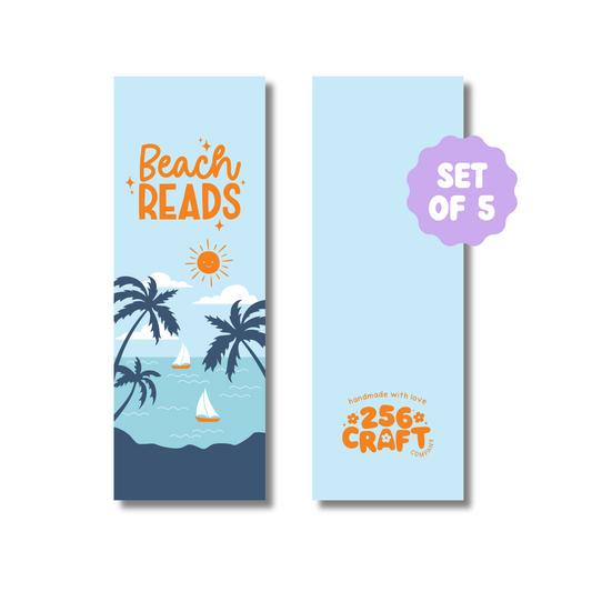 Beach Reads Handmade Bookmark 5 Pcs Ready To Ship Wholesale