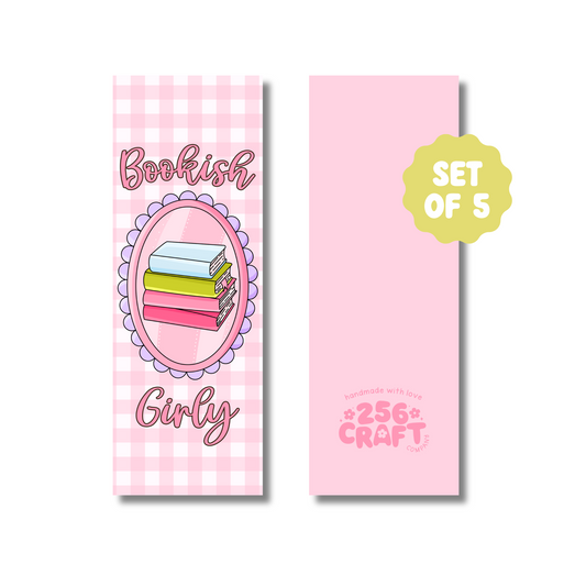 Bookish Girly Handmade Bookmark 5 Pcs Ready To Ship Wholesale