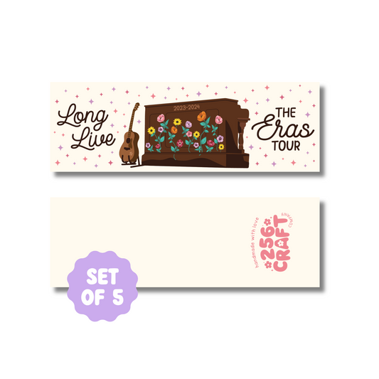 Long Live The Eras Tour Handmade Bookmark 5 Pcs Ready To Ship Wholesale