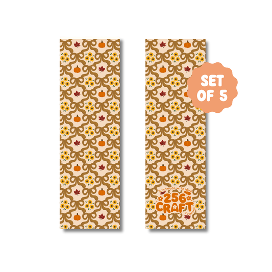 Fall Bows Handmade Bookmark 5 Pcs Ready To Ship Wholesale