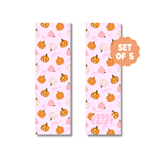 Coquette Pumpkins Handmade Bookmark 5 Pcs Ready To Ship Wholesale