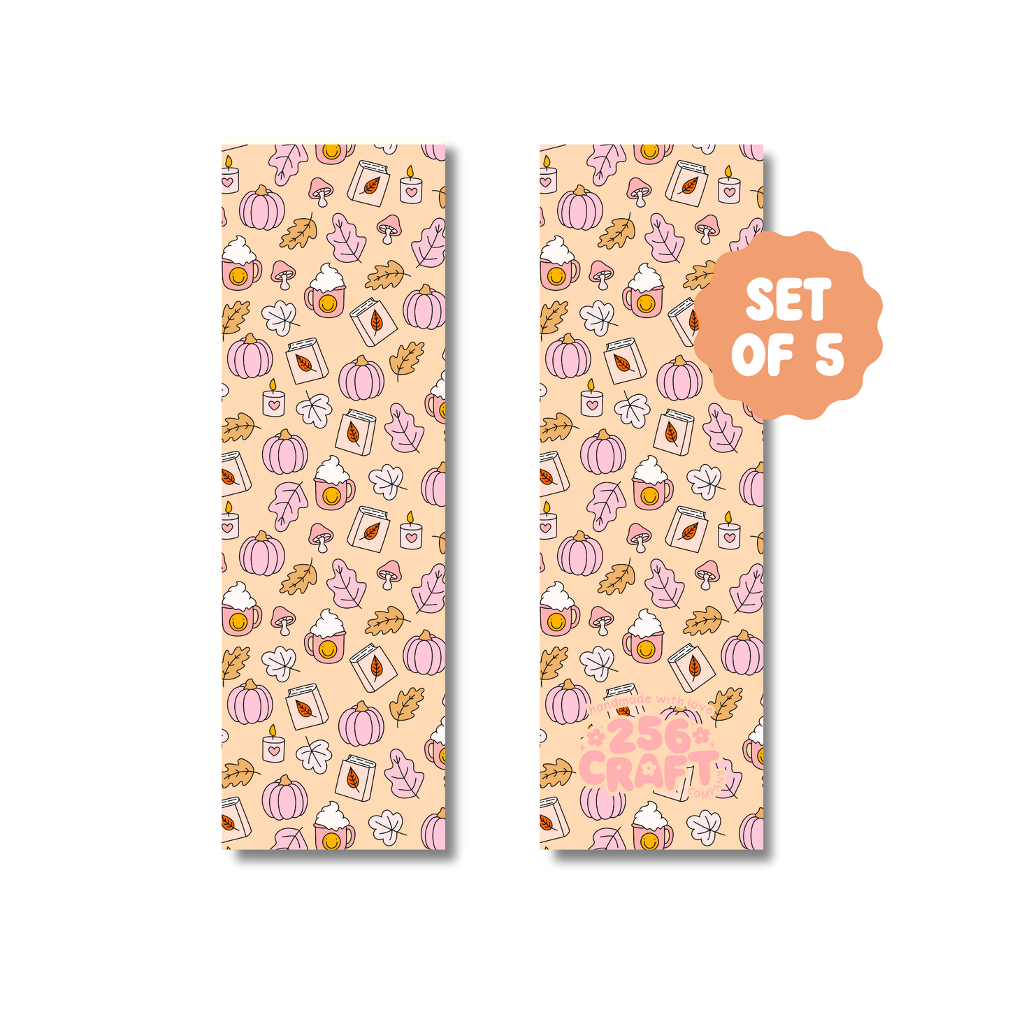 Fall Girlie Bookmark 5 Pcs Ready To Ship Wholesale