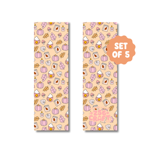 Fall Girlie Bookmark 5 Pcs Ready To Ship Wholesale