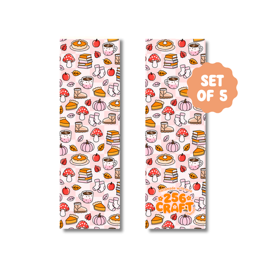 Basic Fall Bookmark 5 Pcs Ready To Ship Wholesale