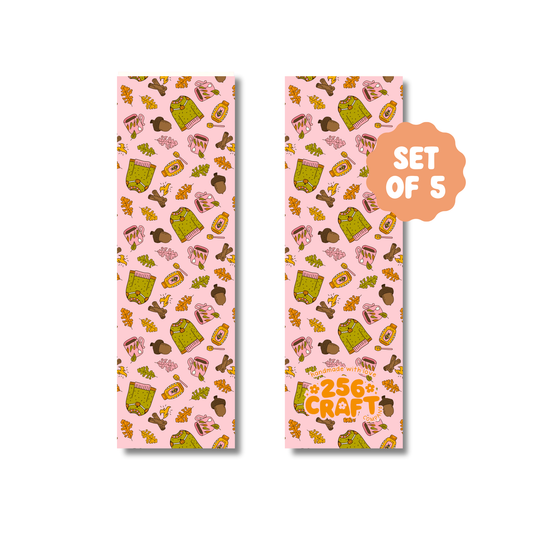 Comfy Fall Bookmark 5 Pcs Ready To Ship Wholesale