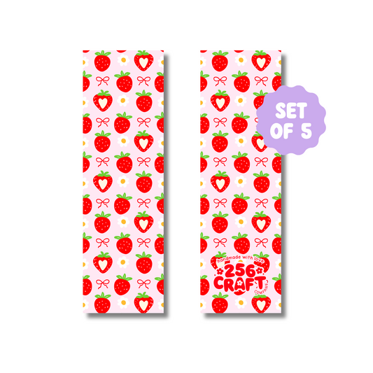 Daisy Berry Delight Handmade Bookmark 5 Pcs Ready To Ship Wholesale