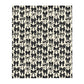 Black Coquette Bows Throw Blanket