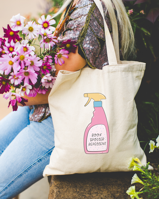 Book Spoiler Repellent Tote Bag