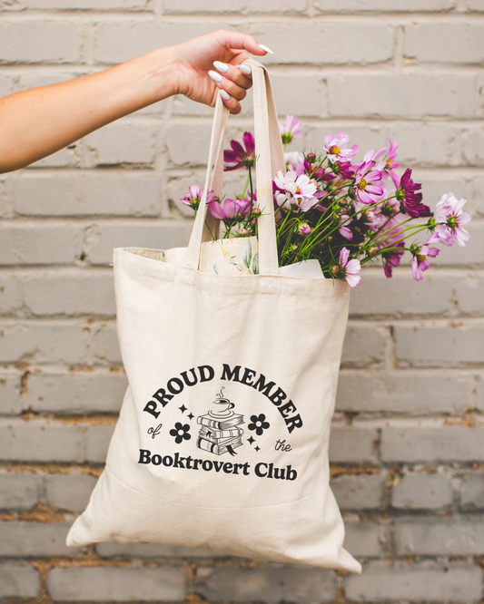 Booktrovert Club Tote Bag