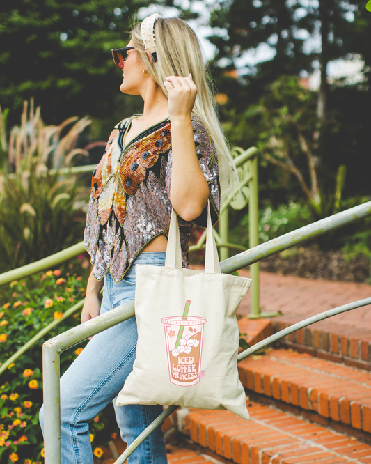 Iced Coffee Princess Tote Bag