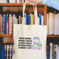 Reads Books, Drinks Coffee, and Swears A Lot Tote Bag