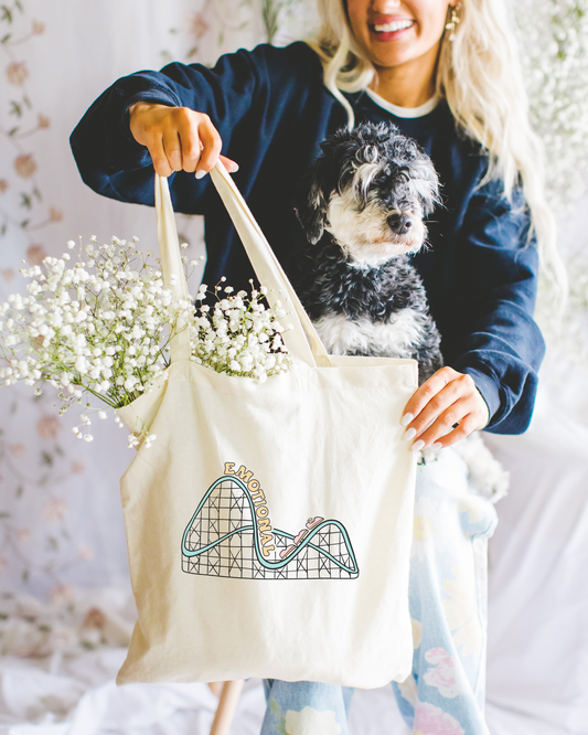 Emotional Support Rollercoaster Tote Bag