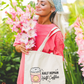 Half Human Half Coffee Tote Bag