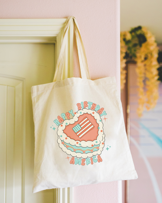 Happy Birthday America Tote Bag