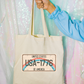 USA License Plate Tote Bag