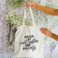 Fueled By Iced Coffee And Anxiety Tote Bag