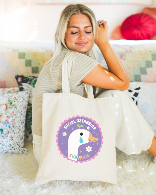 Social Gathering Survivor Tote Bag