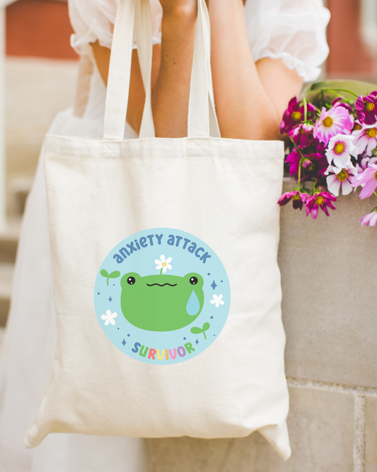 Anxiety Attack Survivor Tote Bag