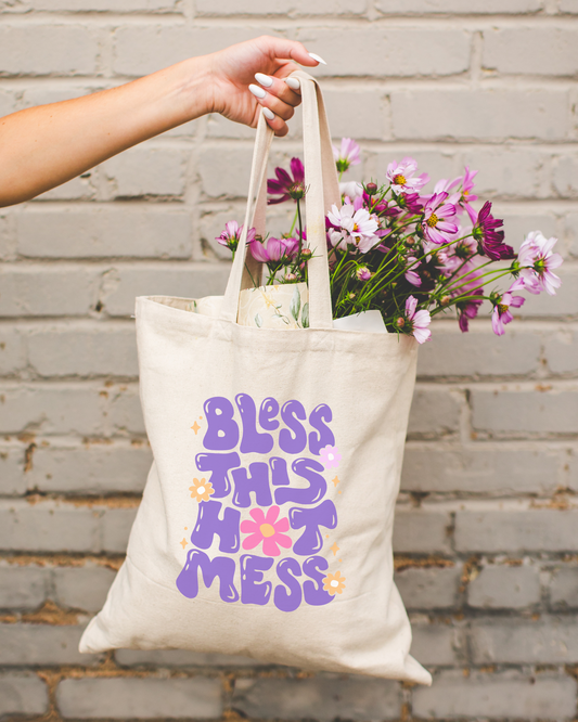 Bless This Hot Mess Tote Bag
