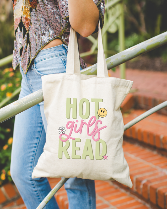 Hot Girls Read Tote Bag