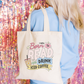 I Was Born To Read And Drink Iced Coffee Tote Bag