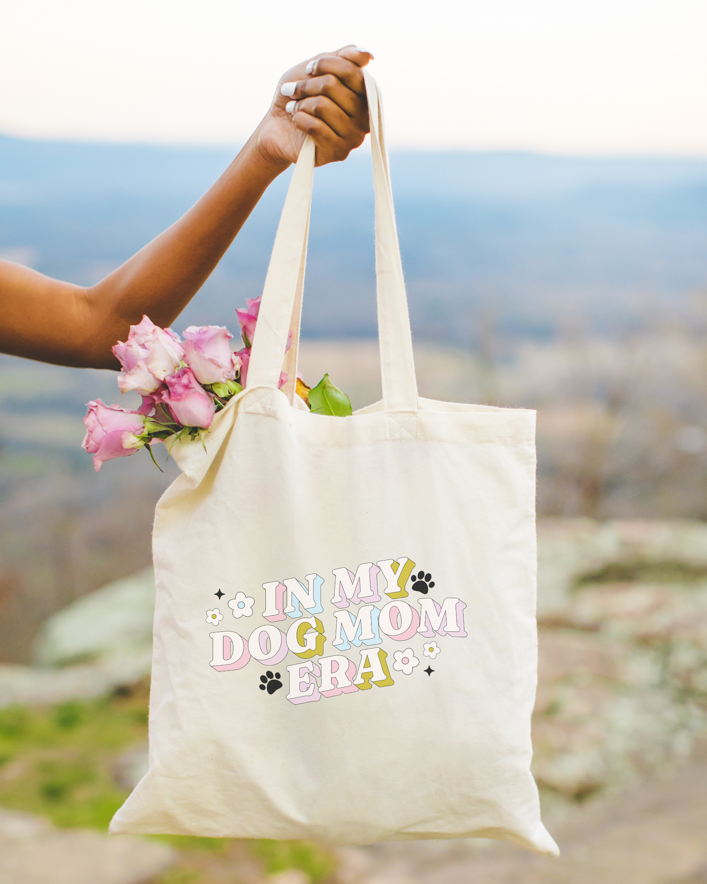 In My Dog Mom Era Tote Bag