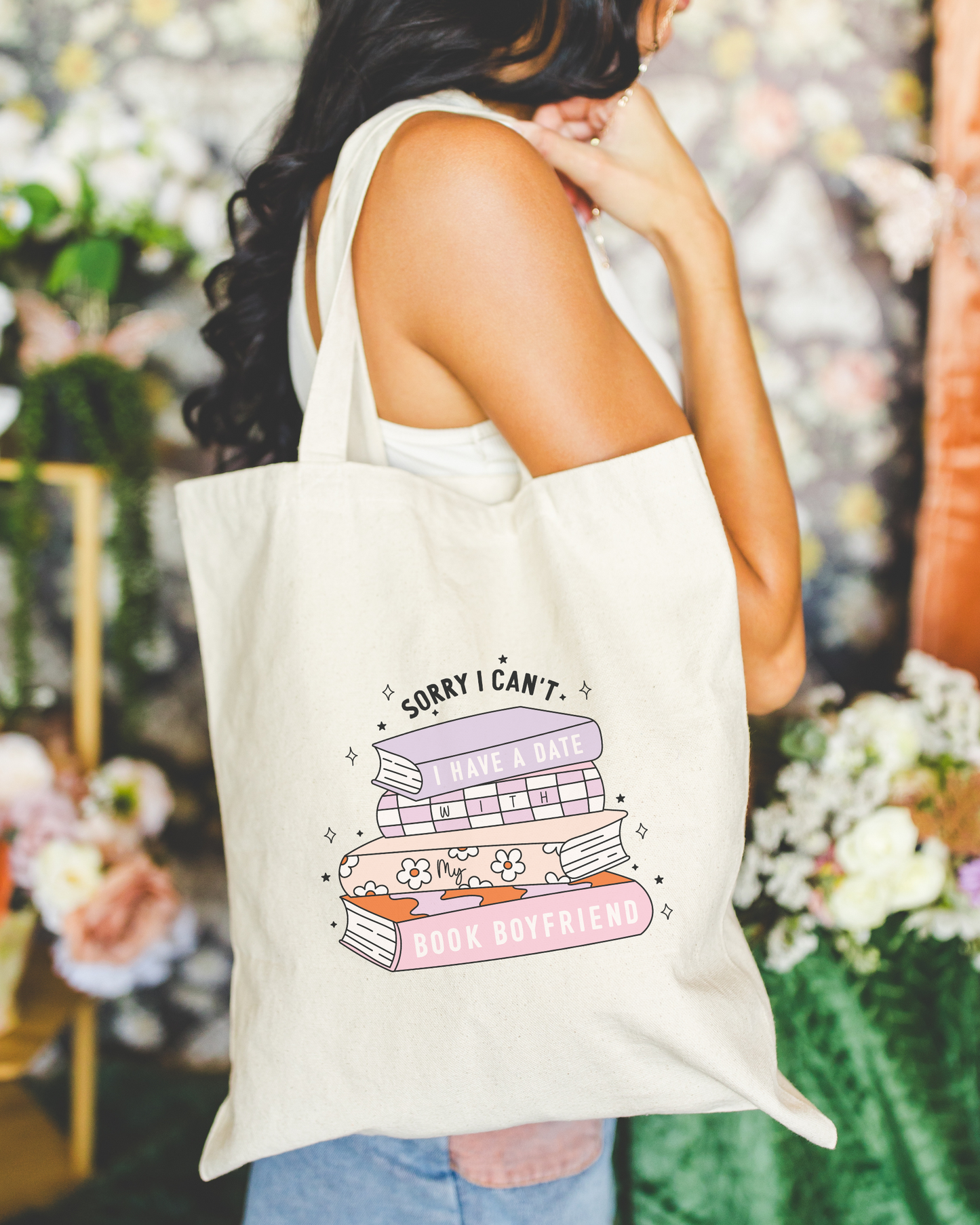 Sorry I Can't I Have A Date With My Book Boyfriend Tote Bag