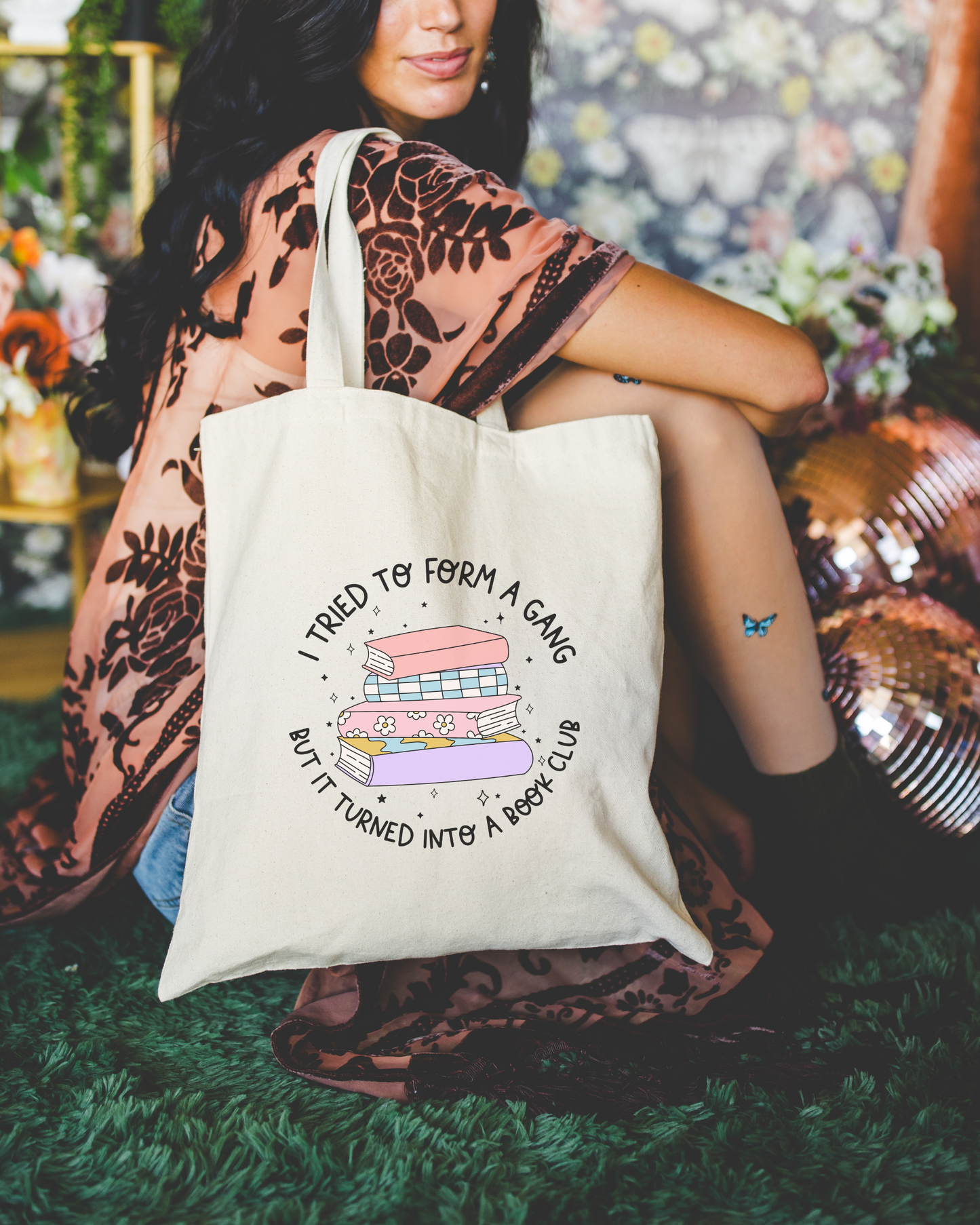 I Tried To Form A Gang But It Turned Into A Book Club Tote Bag