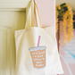 All I Need Is Iced Coffee and Spicy Books Tote Bag