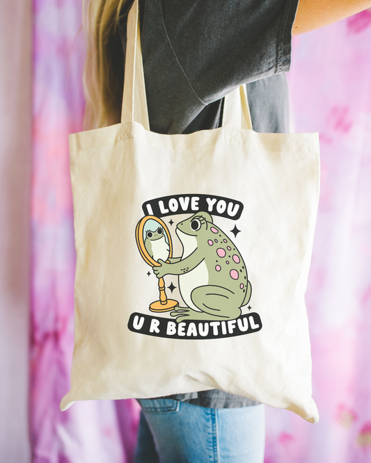 I Love You U R Beautiful Tote Bag