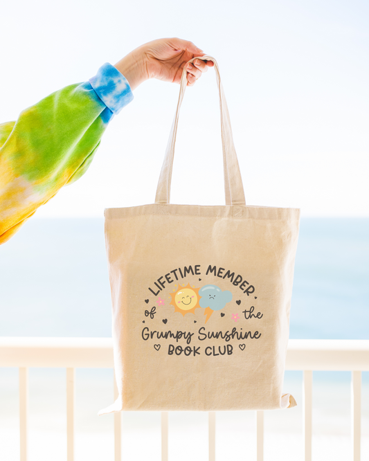Grumpy Sunshine Book Club Tote Bag
