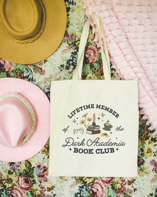 Dark Academia Book Club Tote Bag