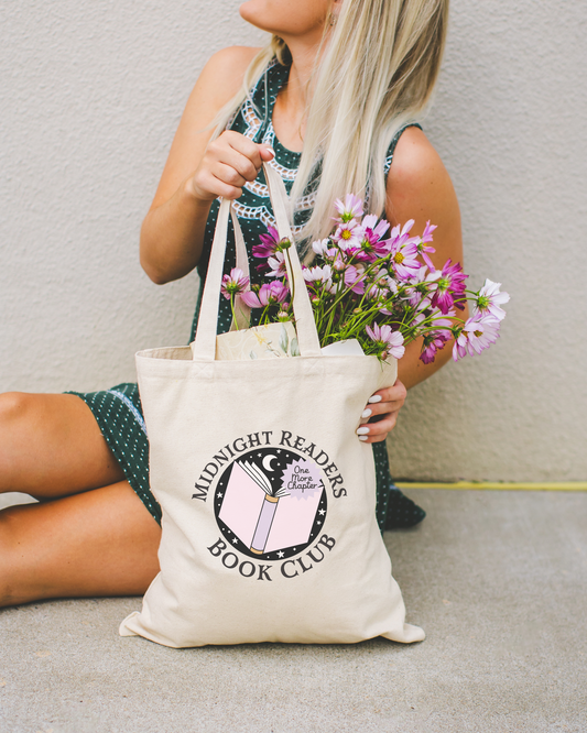 Midnight Readers Book Club Tote Bag