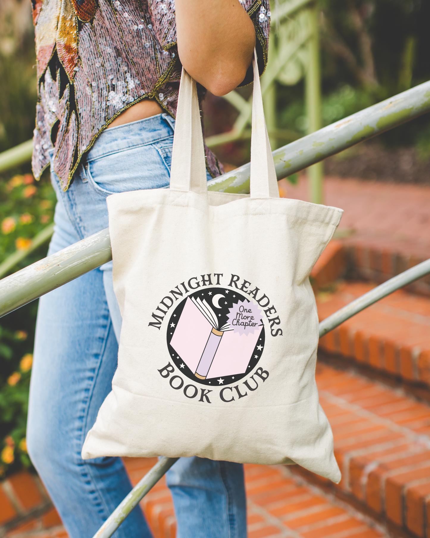 Midnight Readers Book Club Tote Bag