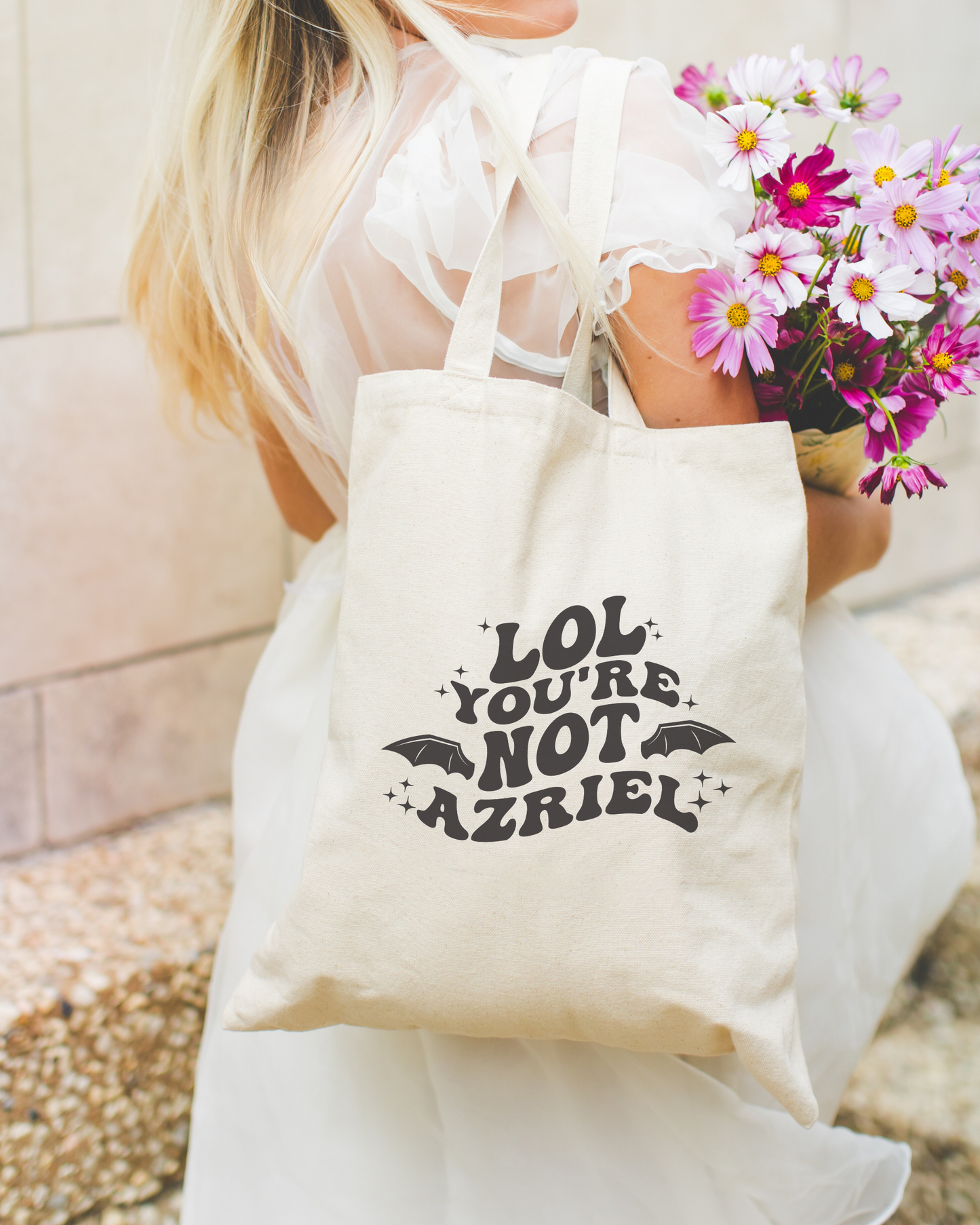 LOL You're Not Azriel Tote Bag